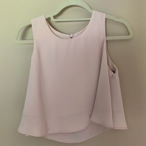 Baby Pink Crop Swing Top